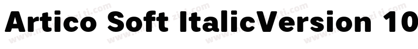Artico Soft ItalicVersion 1000字体转换